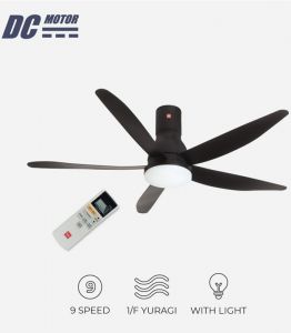 Quạt trần KDK 5 cánh U60FW (BK)